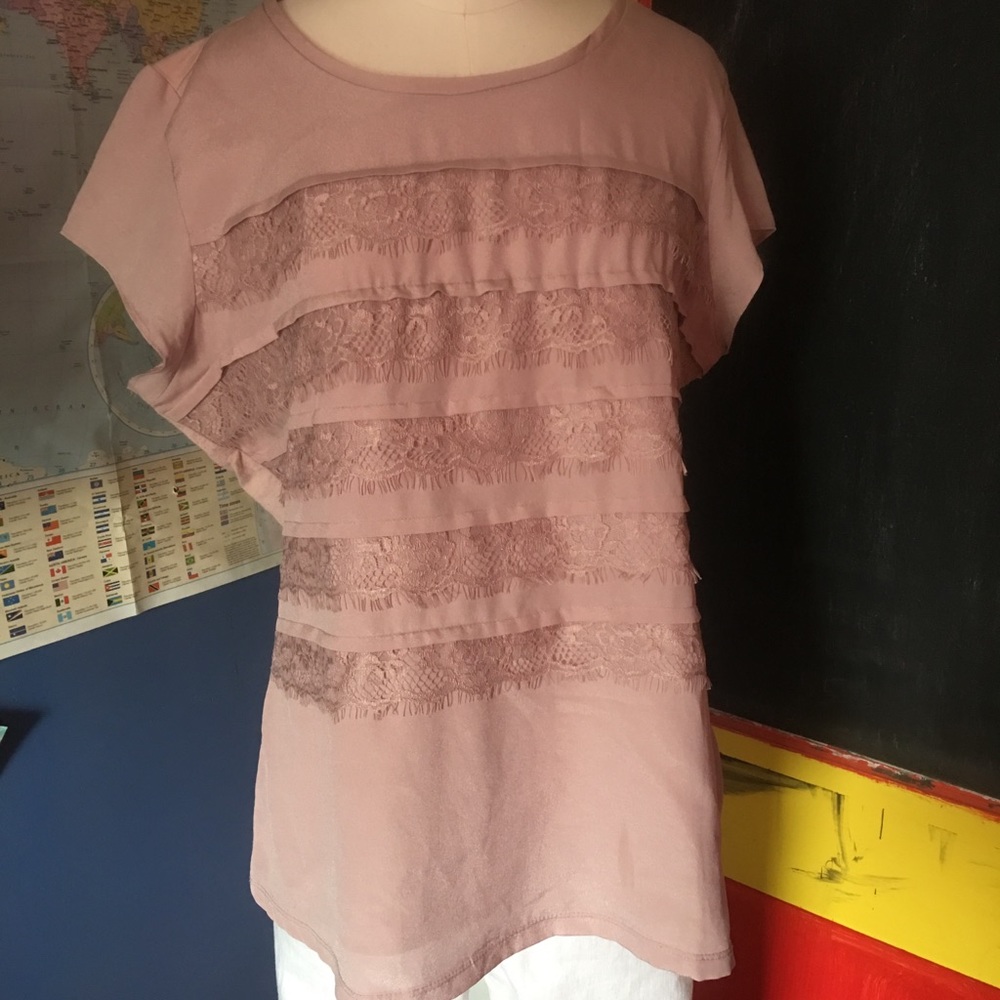 Lacy Front Shirt from The Limited